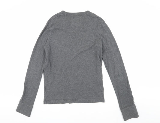 Mens UK Size S Hollister Grey Pullover Sweatshirt