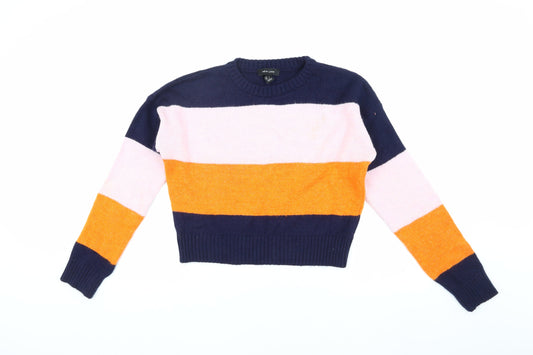 Womens UK Size XS New Look Multicoloured Pullover Jumper