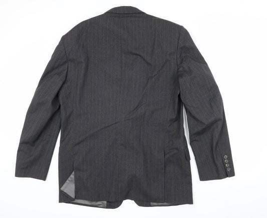 Austin Reed Men's Grey Striped Wool Blazer 42L
