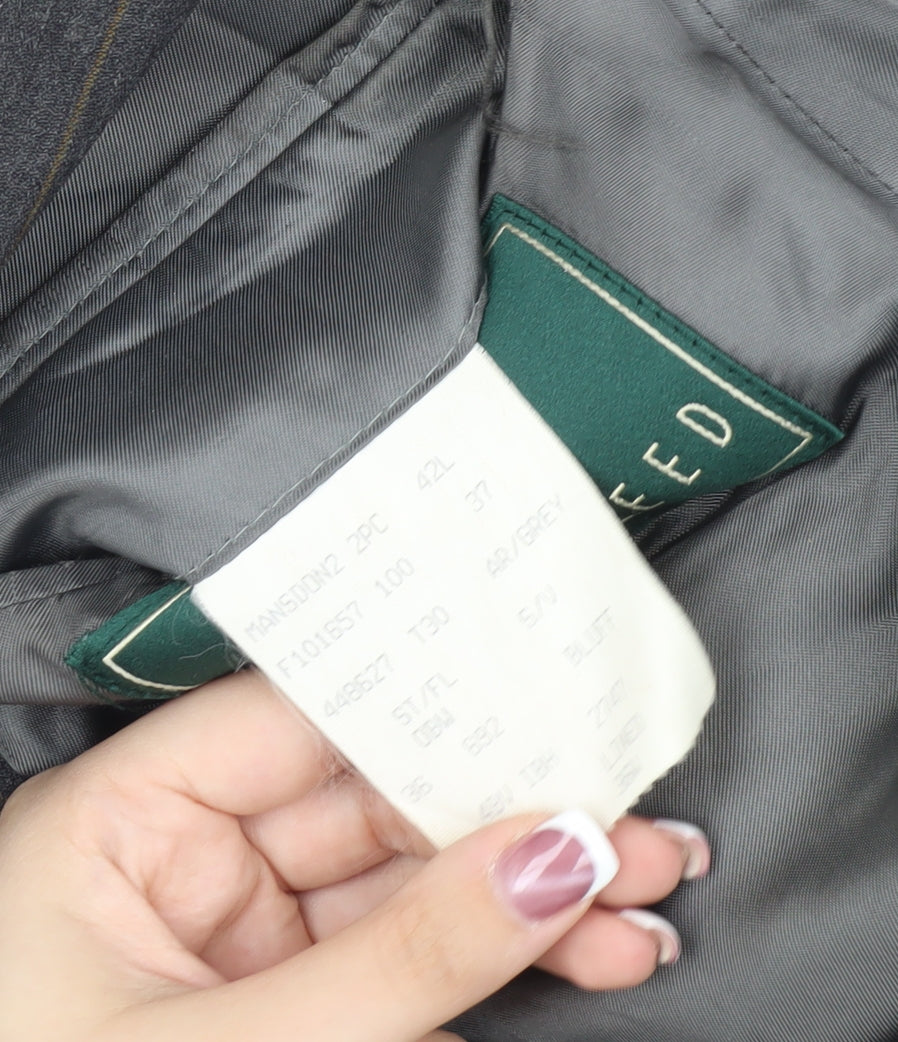 Austin Reed Men's Grey Striped Wool Blazer 42L