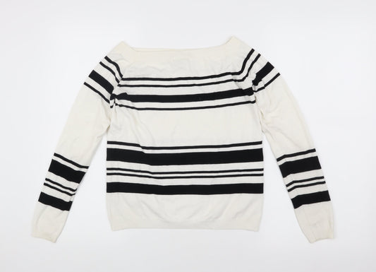 Womens UK Size 10 Warehouse White Pullover Jumper