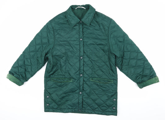 Marks & Spencer Women's Green Quilted Jacket Size 10