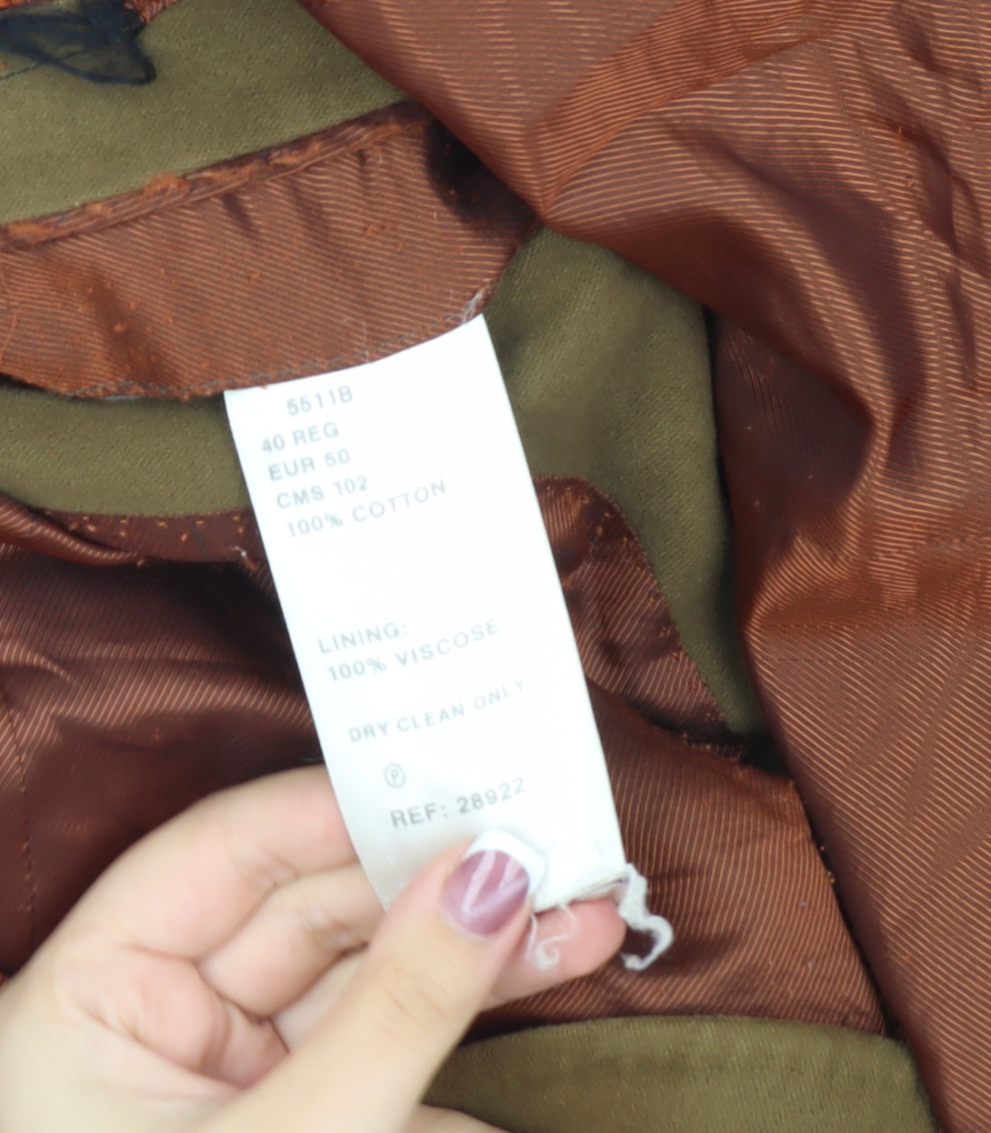 Mens UK Size 40 Brook Taverner Regular Brown Suit Jacket