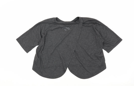 Everlast Women's Grey Cropped T-Shirt, Size 10