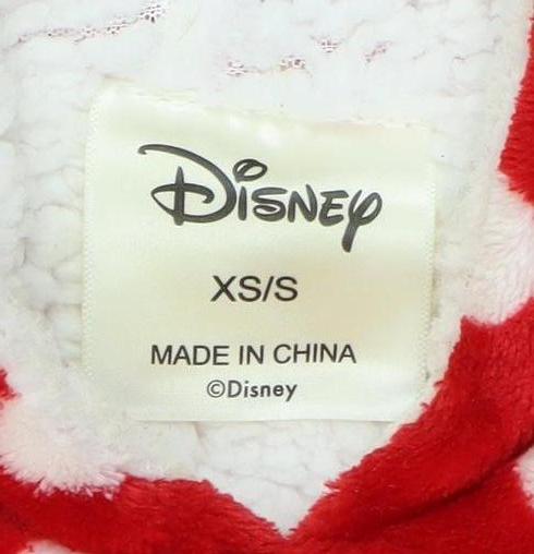 Disney Women’s Red Minnie Mouse Polka Dot Fleece Robe XS/S