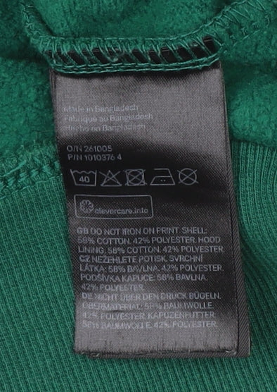 H&M Women's Green Pullover Hoodie XS