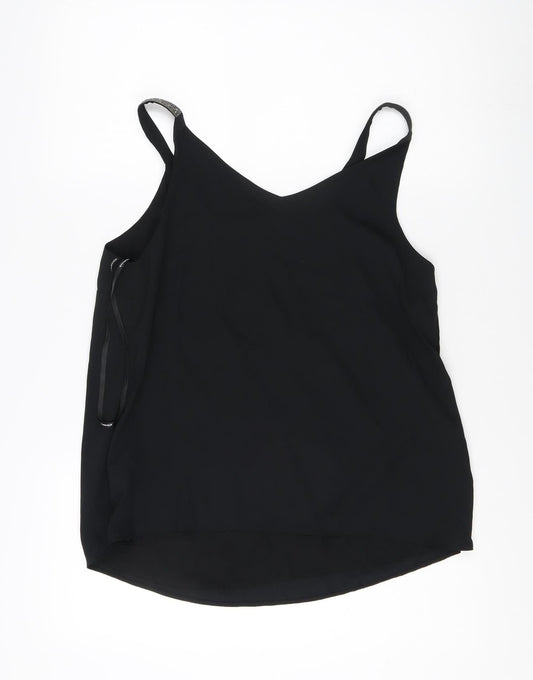 Womens UK Size 12 Dorothy Perkins Black Camisole Tank