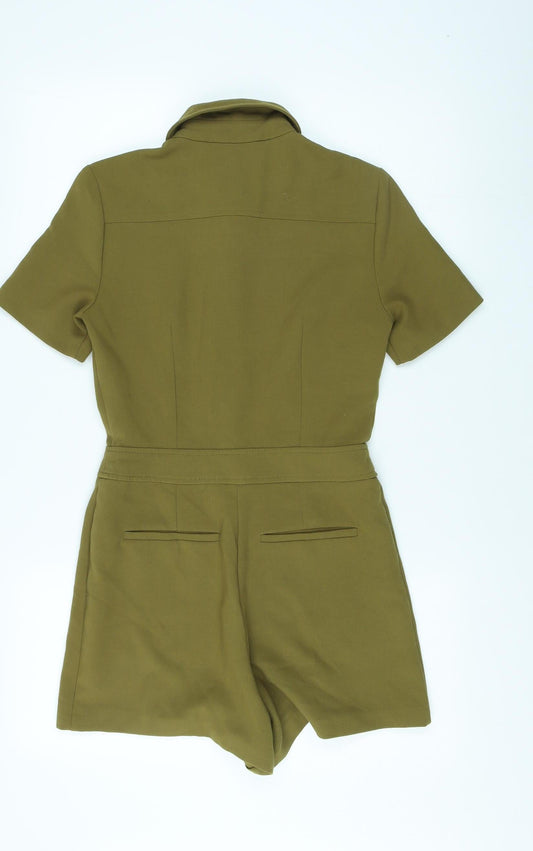 Topshop Women's Green Playsuit Size 8