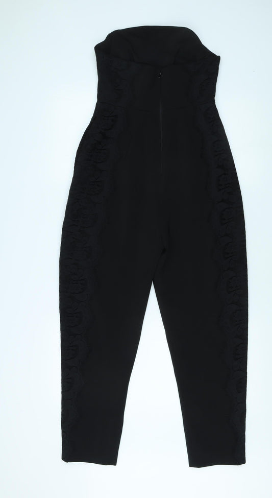 Whistles Women's Black Lace Jumpsuit Size 8