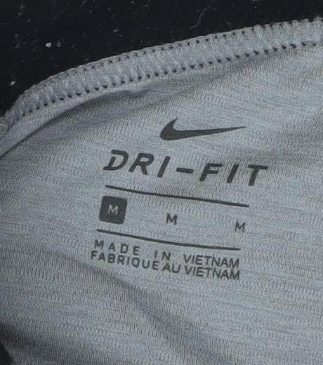 Nike Women's Grey Dri-FIT Leggings - Size M Slim Fit