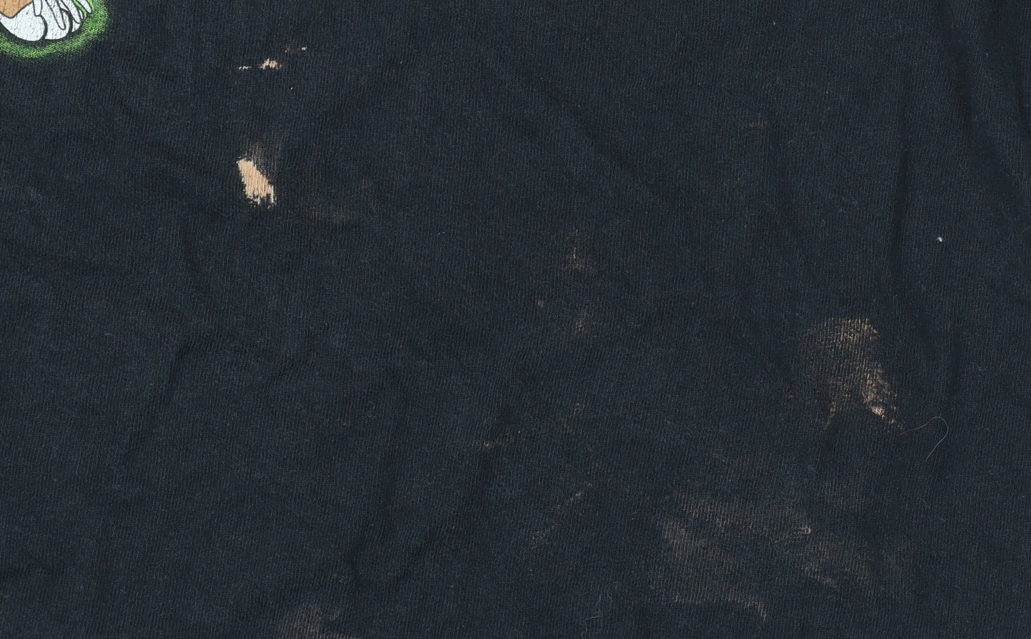 Looney Tunes Men's Black Graphic T-Shirt L