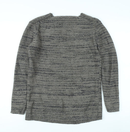 Gap Women's Grey Pullover Jumper, V-Neck, Size S