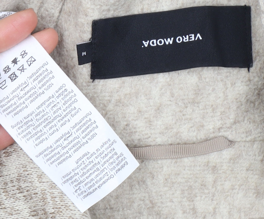 Womens UK Size M VERO MODA Grey Overcoat