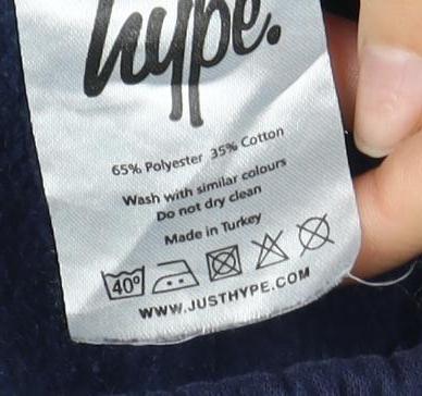 Justhype Men's Blue Jogger Trousers, Size M