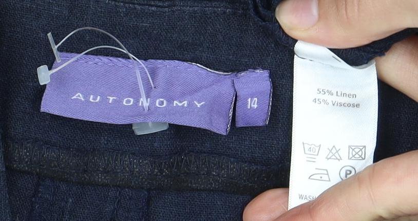 Autonomy Women's Blue Flare Skirt Size 14