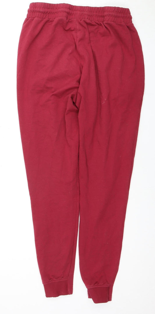 Gymshark Men's Red Jogger Trousers Medium