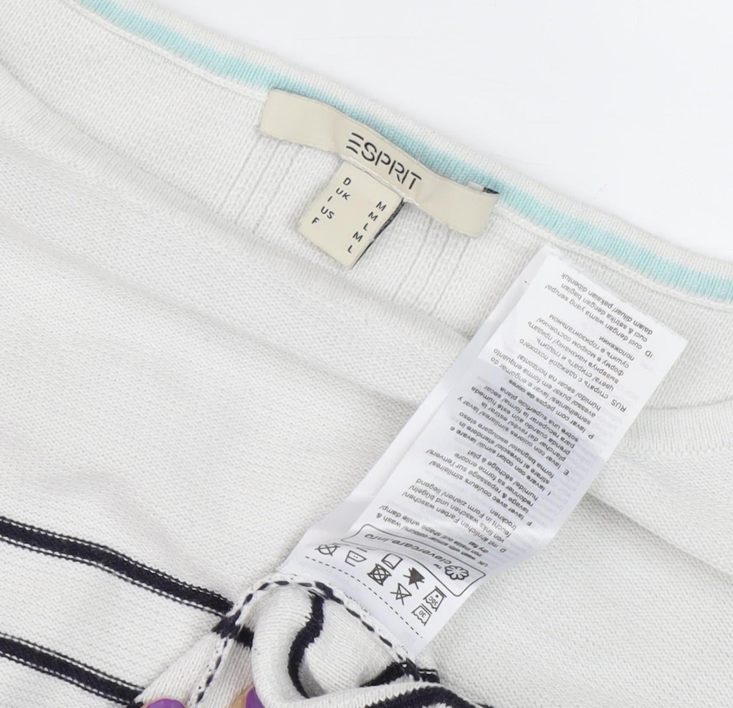 Womens UK Size M Esprit White Jumper