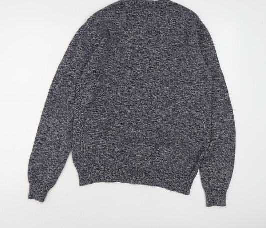 French Connection Men's Blue Wool Blend Pullover Jumper M