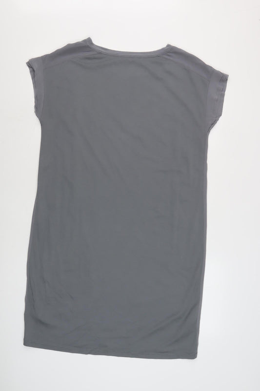 Jigsaw Women's Grey T-Shirt Dress, L, Short Sleeve