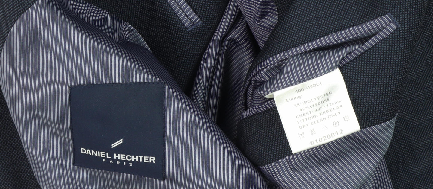 Mens UK Size 44 Daniel Hechter Regular Blue Suit Jacket