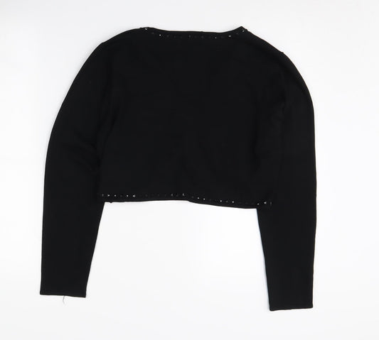 Womens UK Size 16 Olsen Black Cardigan Jumper