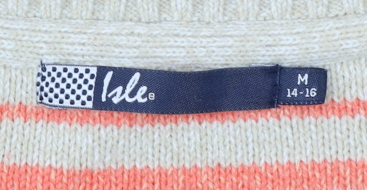 Womens UK Size M Isle Multicoloured Pullover Jumper