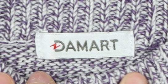 Womens UK Size 16 Damart Purple Pullover Jumper