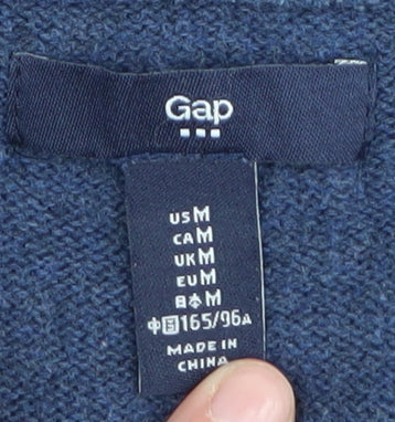 Gap Women's Blue M Heart Pullover Jumper Casual