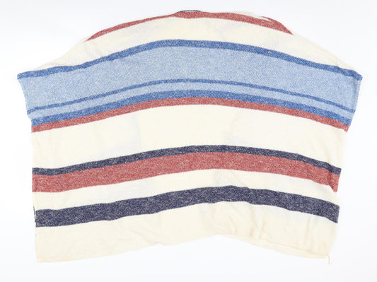 Womens UK Size M Stradivarius Multicoloured Cape Jumper