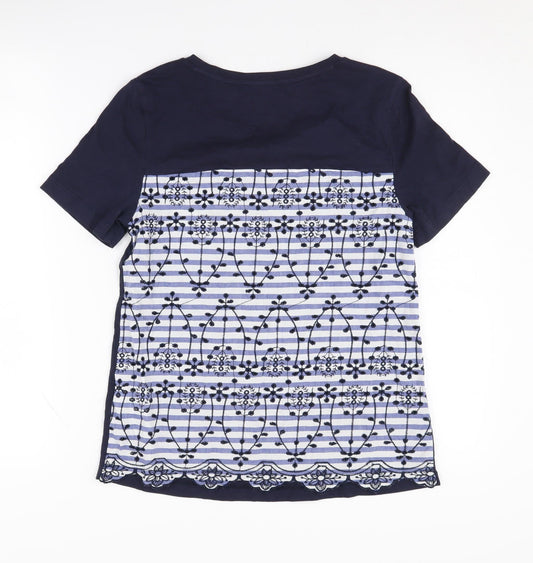 Womens UK Size 8 Marks and Spencer Blue T-Shirt
