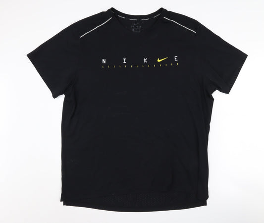 Womens UK Size XL Nike Black Running & Jogging T-Shirt