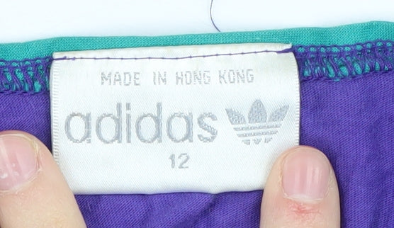 Unisex Adults UK Size 12 adidas Purple T-Shirt
