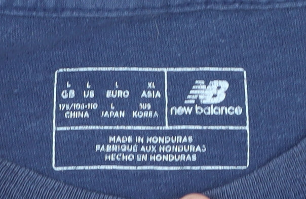 New Balance Men's Blue Graphic Sports T-Shirt L