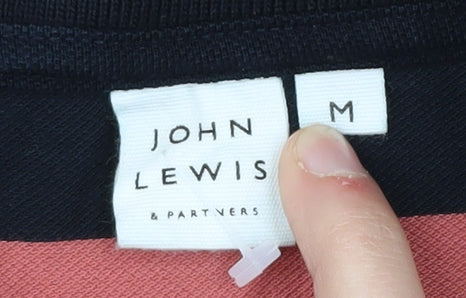 John Lewis Polo Multicoloured Striped Men's M