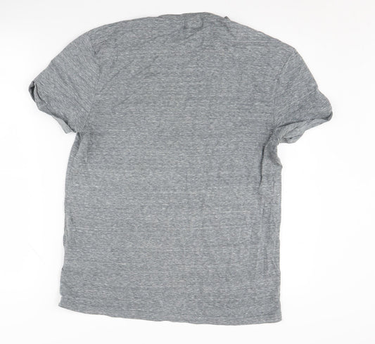 Topman Men's M Grey Graphic City Print Tee
