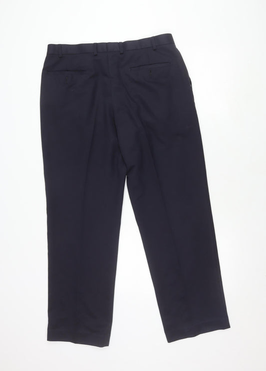 Marks and Spencer Navy Dress Pants, Men, Size 36