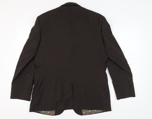 Mens UK Size 44 Limehaus Regular Brown Suit Jacket