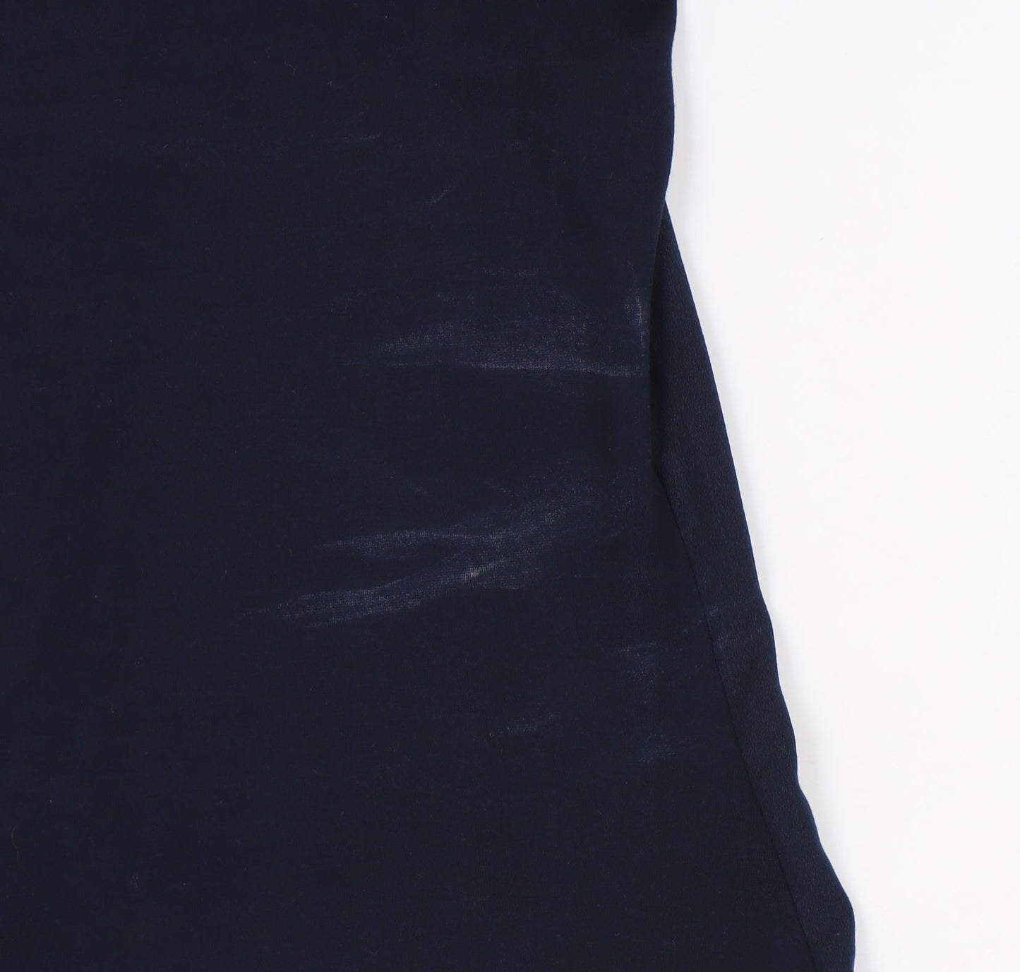 Jasper Conran Blue Women's T-Shirt Size 14 with Zip Accent