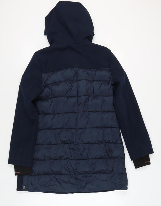 French Connection Women's Blue Parka Jacket, L