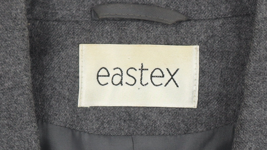 Eastex Women's Grey Wool Blend Blazer, Size 14