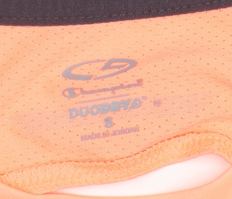 Champion Women's Orange Short Sleeve Pullover Top