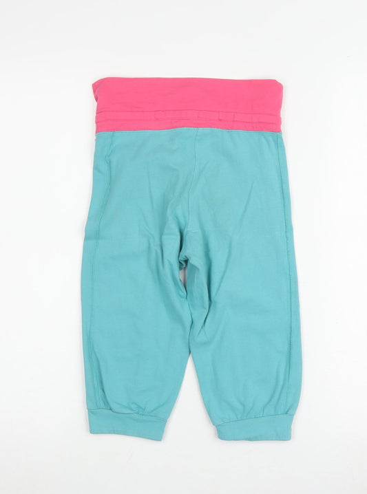 Nike Women's XS Blue Jogger Trousers, Pink Elastic Waist