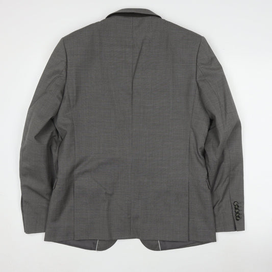 Mens UK Size 40 Ben Sherman Regular Grey Suit Jacket