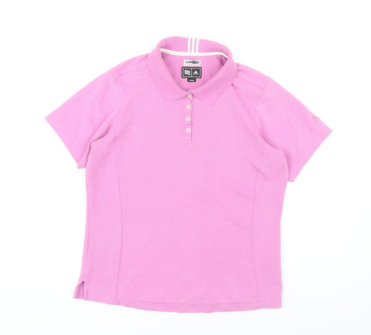 Womens UK Size M adidas Pink Polo