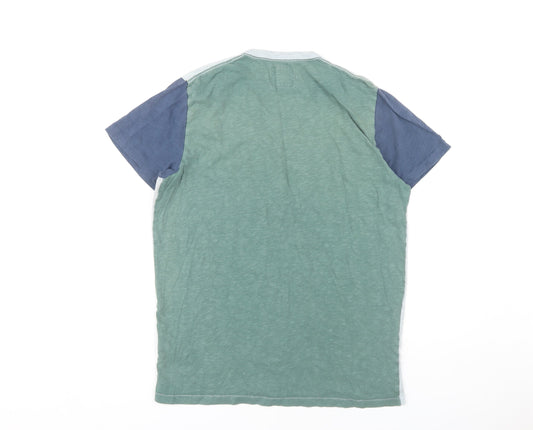 Abercrombie & Fitch Men's Green S Colourblock T-Shirt