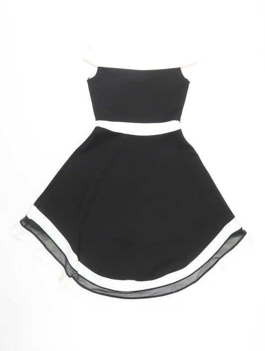 Quiz Women's Black Hi-Low Party Dress Size 8