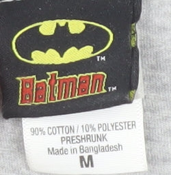 Womens UK Size M Batman Grey T-Shirt