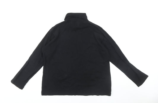 Isle Women's Black High Neck Long Sleeve T-Shirt