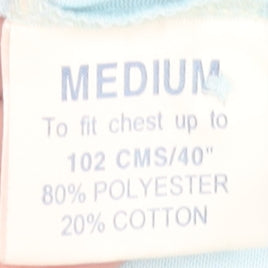 Pegasus Men's Blue Short Sleeve Polo - Medium