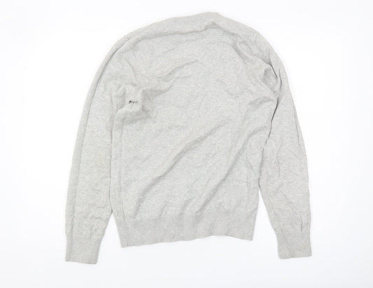 SoulCal Men's Grey V-Neck Pullover Jumper, Size S